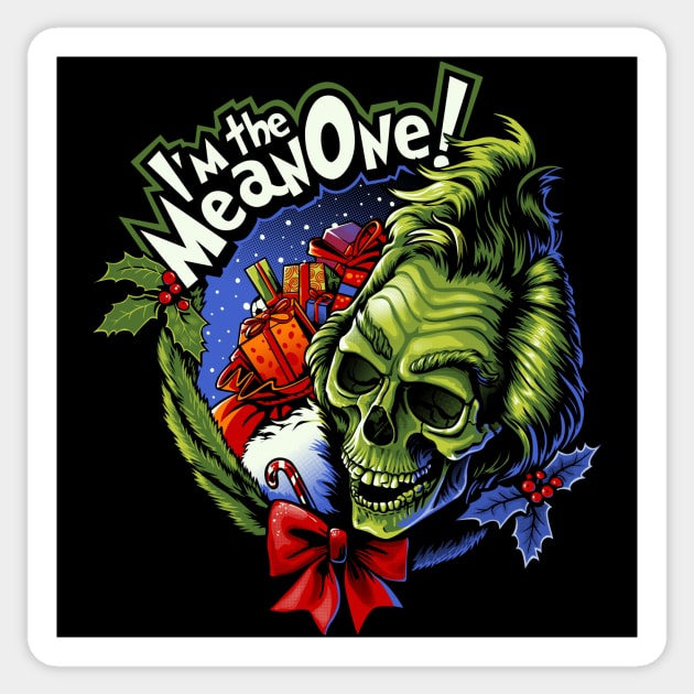 The Mean One Sticker by BER